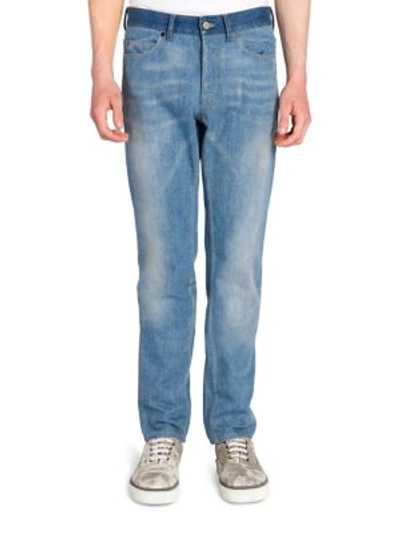 Lanvin Skinny Five-pocket Jeans In Sky Blue