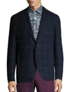 ETRO Plaid Linen & Silk Jacket