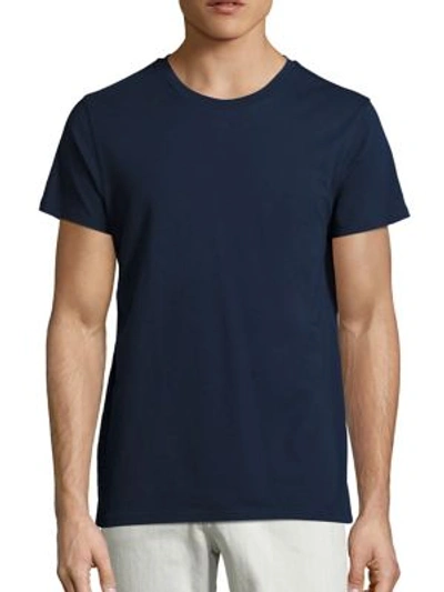 Shop Apc Jimmy Crewneck Tee In Dark Navy