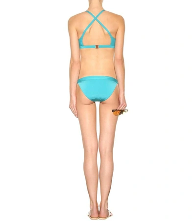 Shop Bower Swimwear Falaise Bikini In Turquoise