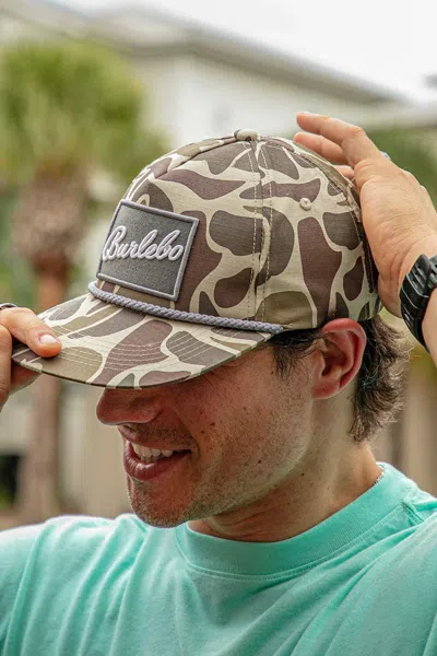 Burlebo Men's  Grey Patch Adjustable Hat In Brown