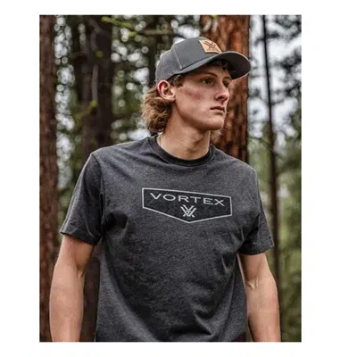 Vortex Men's  Shield T-shirt In Gray