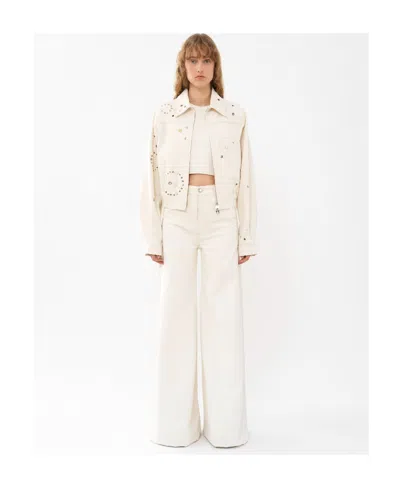 Chloé Long-sleeved Jacket In White