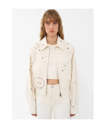 Chloé Long-sleeved Jacket In White
