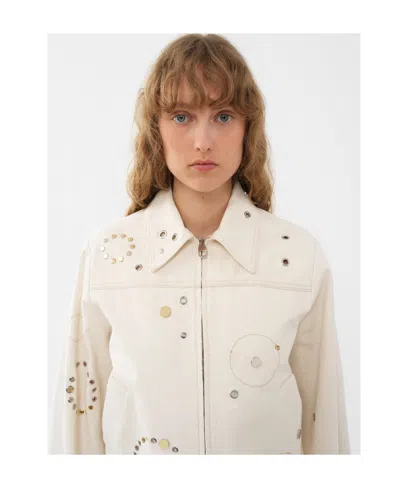 Chloé Long-sleeved Jacket In White