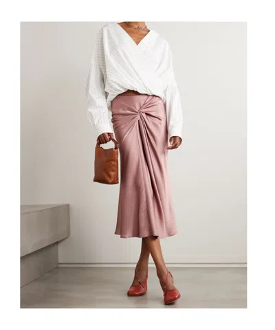 Dries Van Noten Oversized Wrap-effect Pinstriped Cotton-poplin Blouse In White