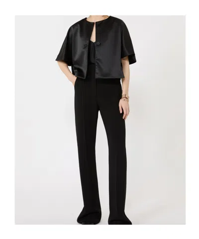 Max Mara Button Jacket In Black
