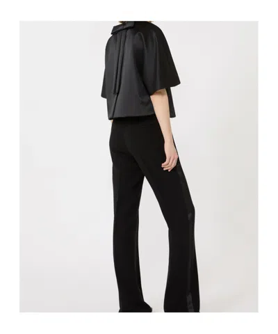 Max Mara Button Jacket In Black