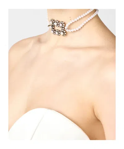 Roger Vivier Efflorescence Choker In Metallic