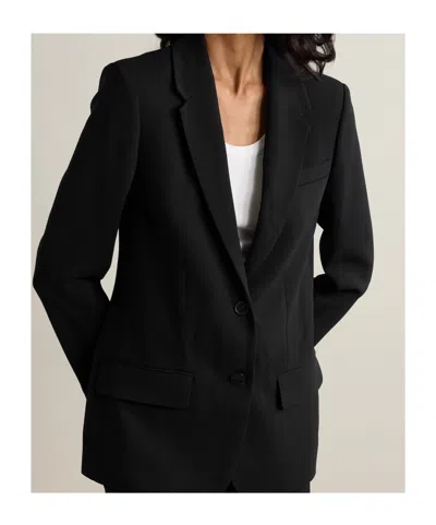 Joseph Womens Black Jackie Single-breasted Stretch-wool Blazer
