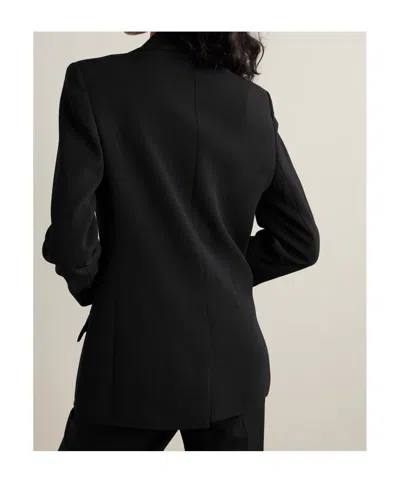 Joseph Womens Black Jackie Single-breasted Stretch-wool Blazer