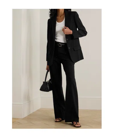 Joseph Womens Black Jackie Single-breasted Stretch-wool Blazer