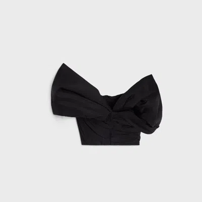 Celine Top In Silk In Black
