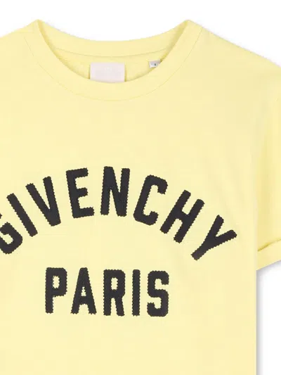 Givenchy Logo T-shirt In Yellow