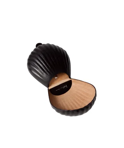Lemaire Carlos Shell Key Ring In Leather In Pattern