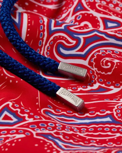 Vilebrequin Moorea Hypnoptocus Print Swim Shorts In Red
