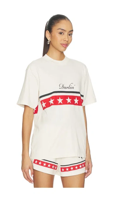 Darlin Spangled Tee In White