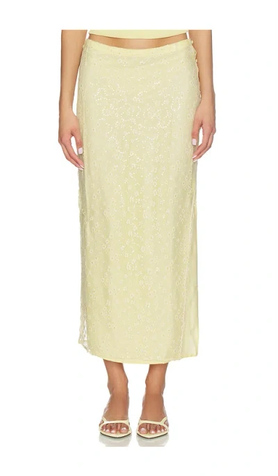 Bubish Hazel Sequin Lace Skirt In Multi