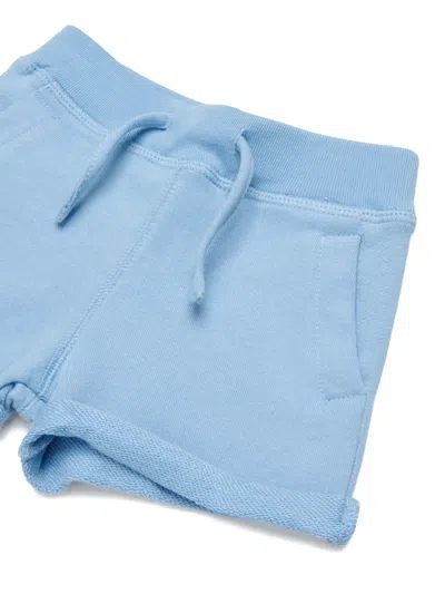 Dsquared2 Drawstring Rolled-hem Shorts In Orange