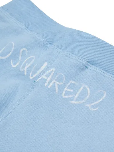 Dsquared2 Drawstring Rolled-hem Shorts In Orange