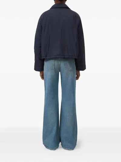 Closed Chest-logo Jacket In Blue
