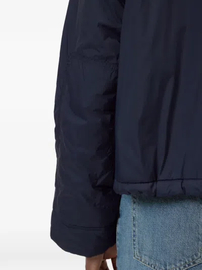 Closed Chest-logo Jacket In Blue