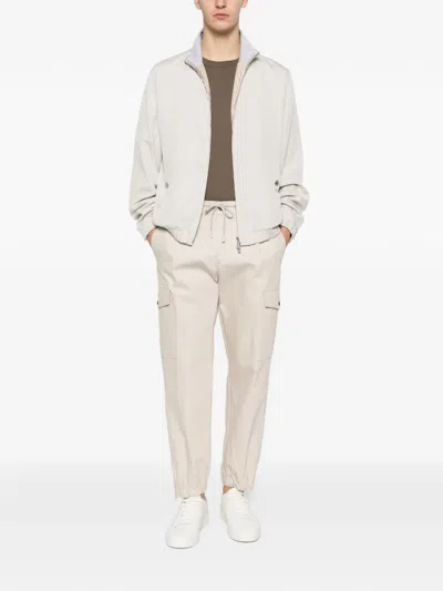 Eleventy Full-zip Jacket In White