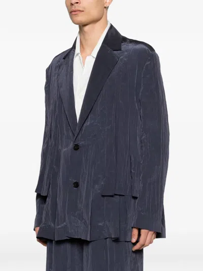 Feng Chen Wang Single-breasted Blazer In Brown