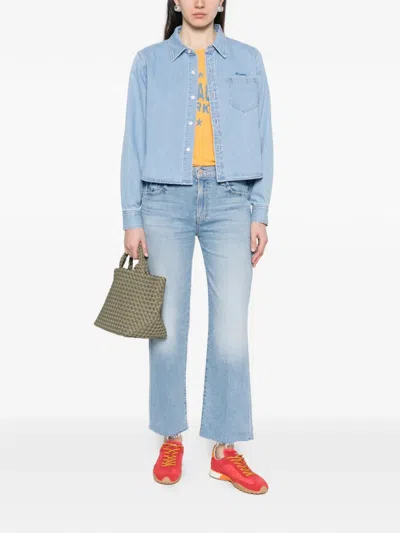 Mother Denim Honor Roll Shirt In Blue