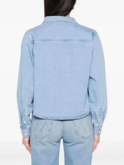 Mother Denim Honor Roll Shirt In Blue