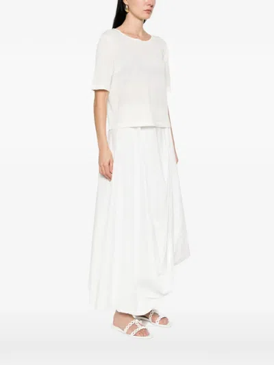 Base Knitted T-shirt In White