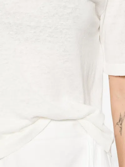 Base Knitted T-shirt In White