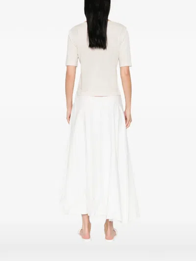 Base Round-neck T-shirt In Neutral