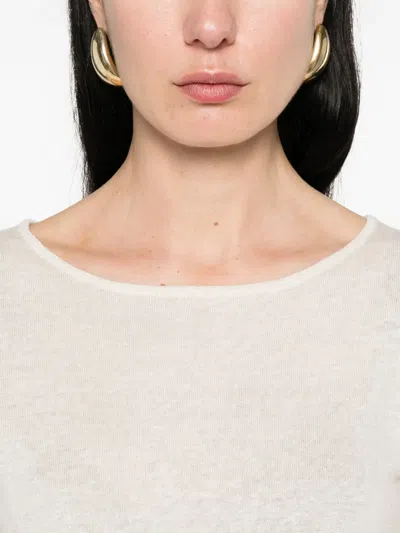 Base Round-neck T-shirt In Neutral