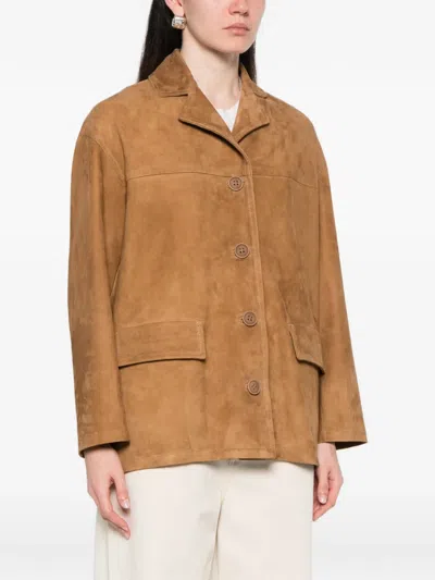 Salvatore Santoro Button-up Patch-pocket Jacket In Brown