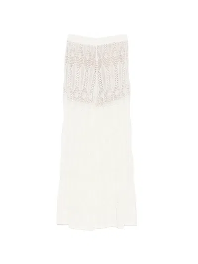 Liu •jo Open-work Trousers In Red