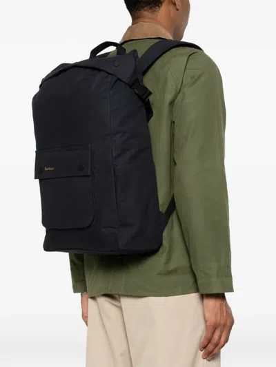 Barbour Transport Foldover Backpack In Black