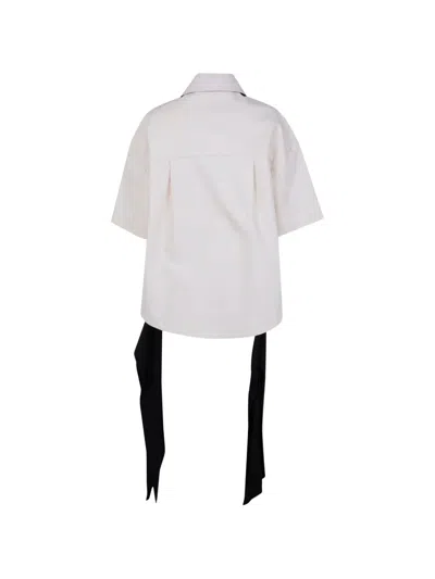 Entire Studios Buttoned Tie Shirt In Neutral