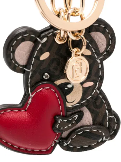 Liu •jo Bear-shaped Keyring In Red
