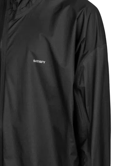 Satisfy Pertex 3l Rain Fly Jacket In Black
