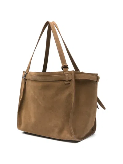 Coperni Folded Tote Bag In Brown