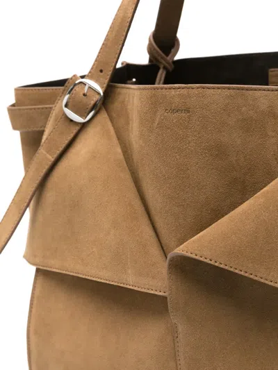 Coperni Folded Tote Bag In Brown