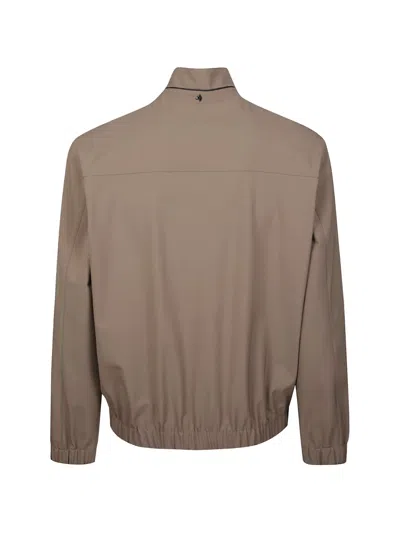 Montecore Zip Fastening Jacket In Brown