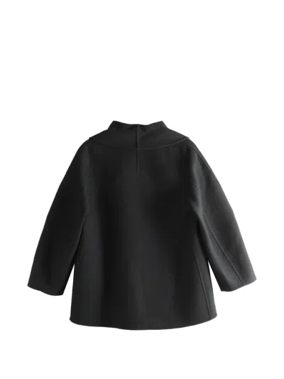 The Row Double-breasted Jacket In Black