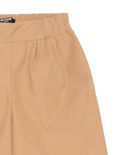 Balmain Elasticated Shorts In Neutral