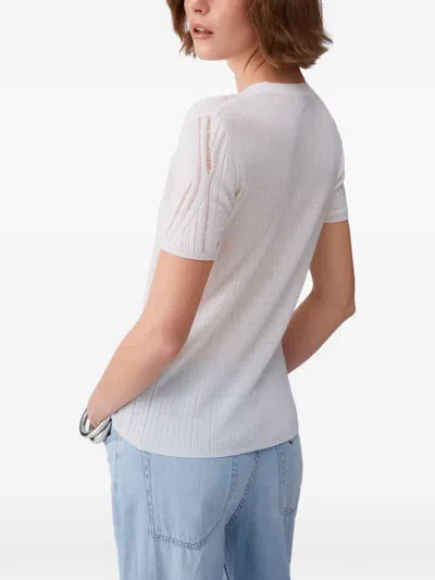 Liu •jo Perforated Sweater In White