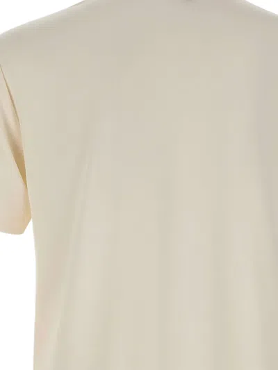 Ea7 Logo-print Crew-neck T-shirt In Neutral