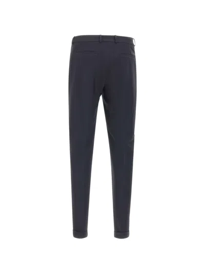 Rrd Belt-loop Roll-hem Trousers In Black