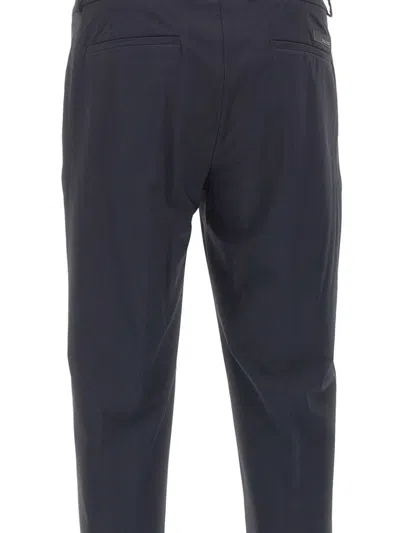 Rrd Belt-loop Roll-hem Trousers In Black