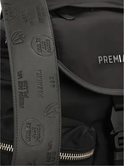 Premiata Buckled Backpack In Black